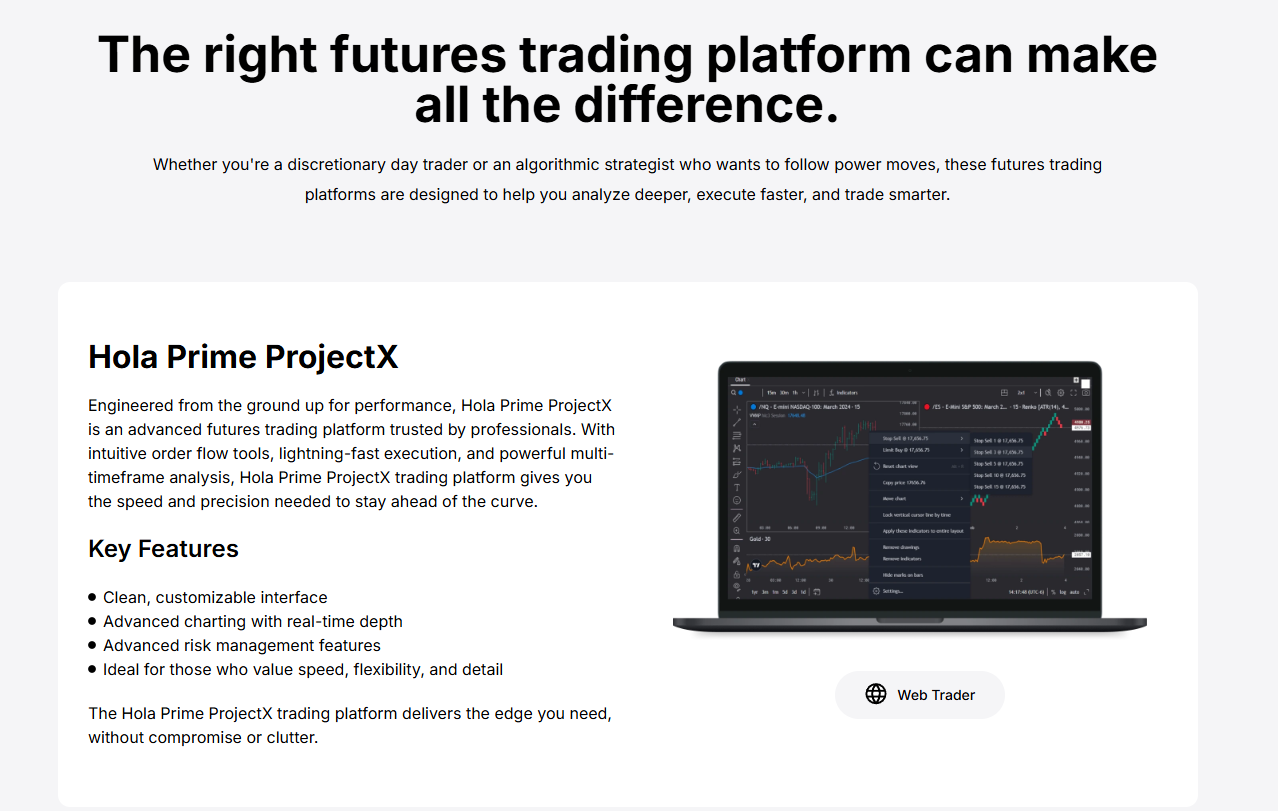 A graphic illustrating the fast HolaPrime payout speed, showing a calendar, a trading profit icon, and a wallet receiving money.